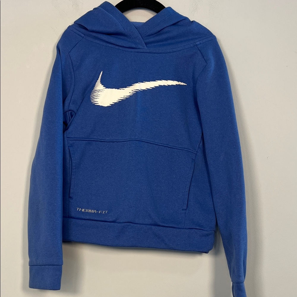 Nike Kid's Royal‎ Blue and White Hooded Sweatshirt Boys Size 5